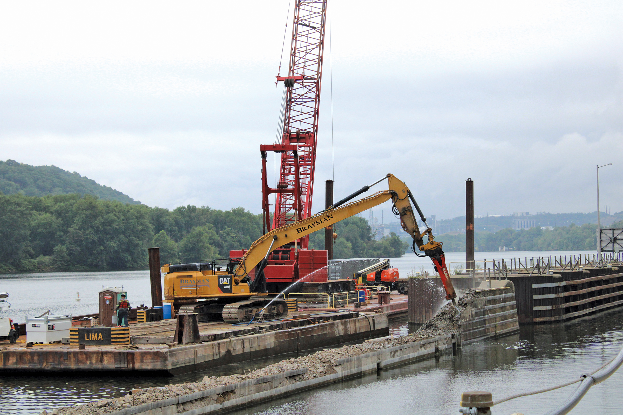 Montgomery Lock Construction Ramps Up