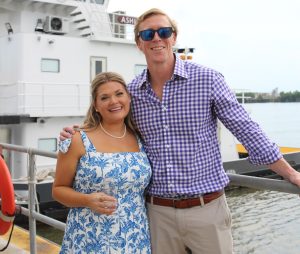 Ashley Simon and Maritime Partners CEO Bick Brooks (Courtesy of Maritime Partners)