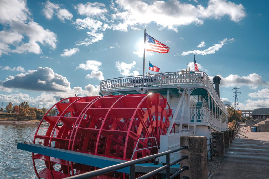 The Capitol is a diesel-electric sternwheeler being brought to Nashville, Tenn., by Nashville Riverboats, a subsidiary of Manthey Hospitality. (Photo courtesy of Nashville Riverboats.)