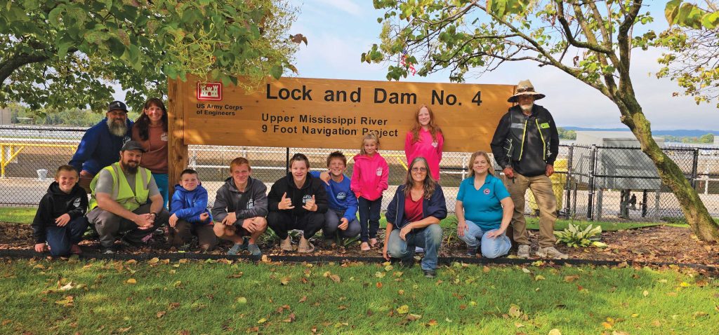 Lock tours were a highlight of 32 Feet Up’s trip, especially for the kids. The group received a tour of Lock and Dam No. 4 while they were in the area.