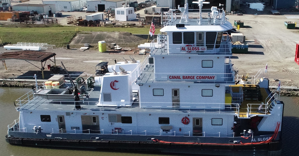 C&C Delivers Tier 4 Mitsubishi-Powered Towboat To Canal Barge