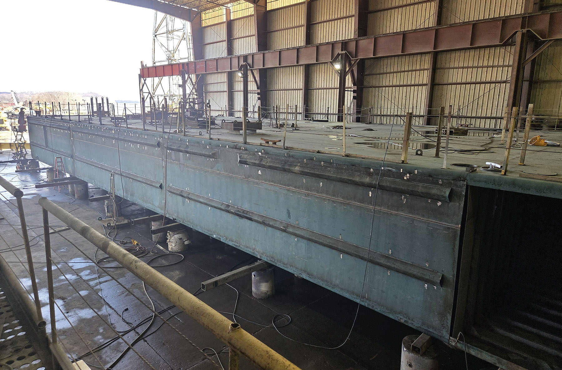 Corn Island Building Dump Scow, 180-foot Deck Barge