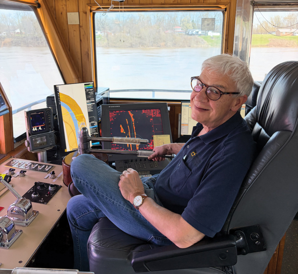 Capt. Bob Reynolds back ‘home’ aboard the Magnolia. (Photo courtesy of Bob Beynolds.)