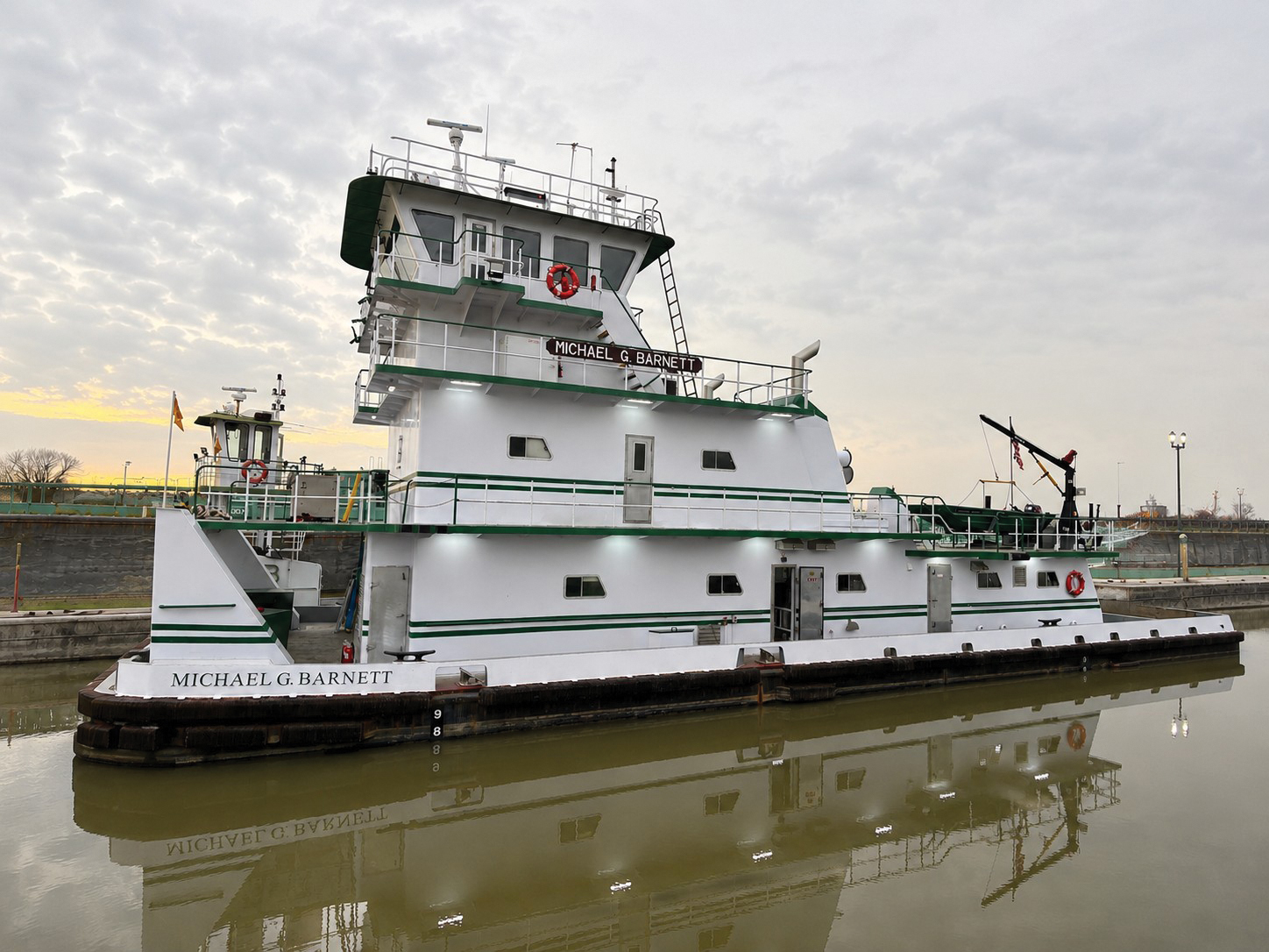 Blessey Marine Christens Mv. Michael G. Barnett