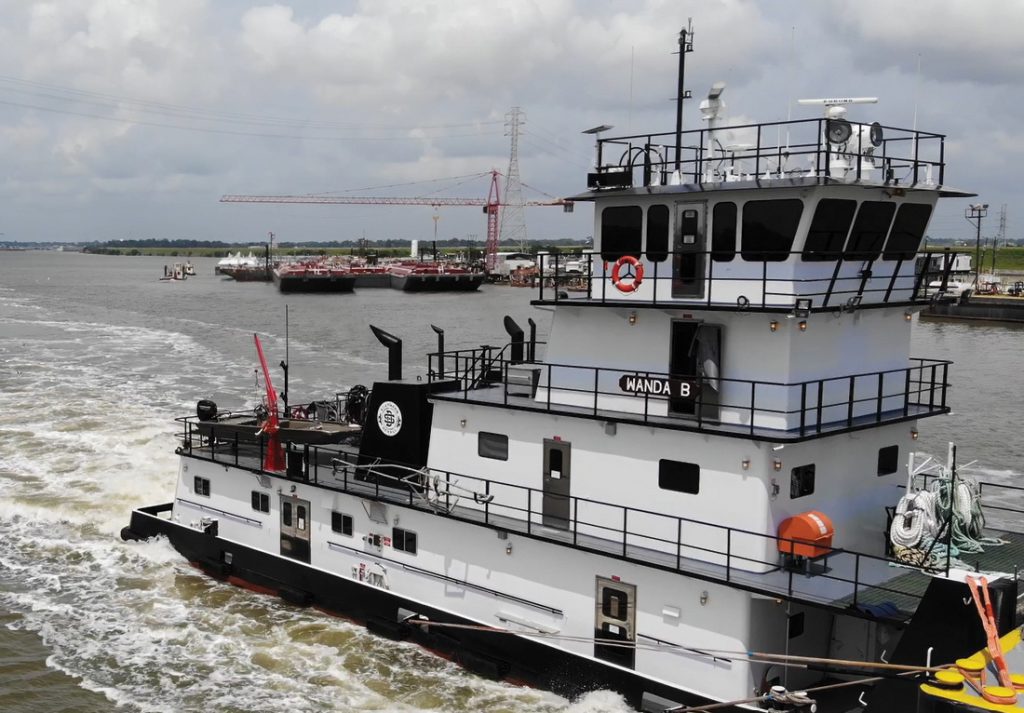 Southern Devall’s mv. Wanda B is named after recently retired Accounting Manager Wanda Broussard, who spent 29 years with the company. 