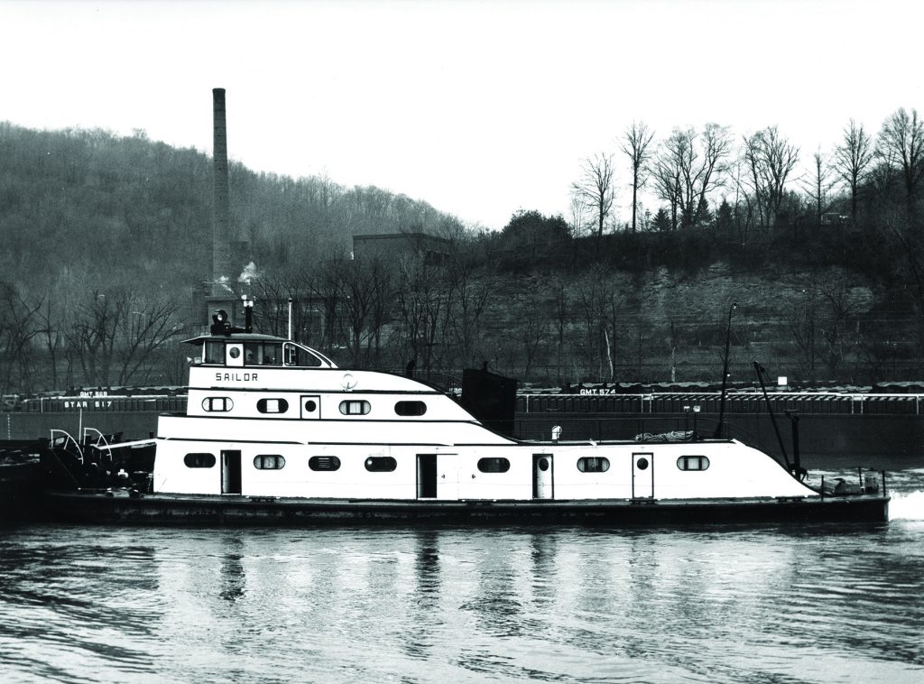 As the Sailor while owned by the West Penn Power Company. (Photo courtesy of Dan Owen Boat Photo Museum collection)
