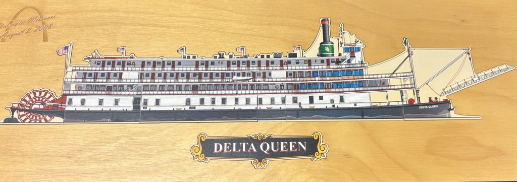 Expanding beyond towboat illustrations and structures, Randy Mayse also designs laser-cut wooden puzzles, showcasing his creativity and attention to detail through another artistic medium.