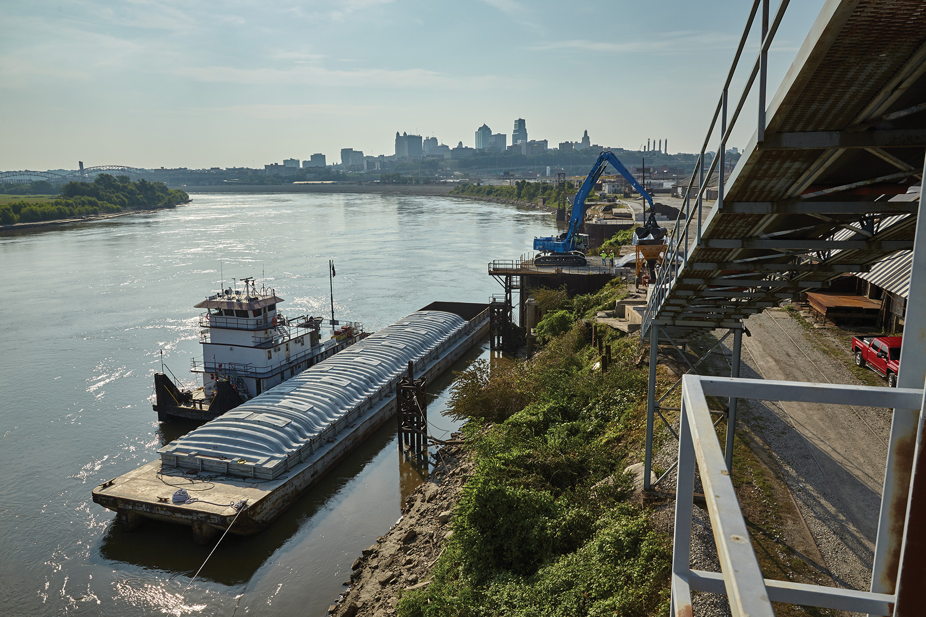 For 40 years up until 2015, Kansas City didn’t have a functioning riverport terminal. That changed with the creation of the Gov. Michael L. Parson Port Terminal, which now operates as a bulk terminal. An intermodal facility, Missouri River Terminal, is also under construction.