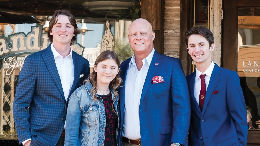 261005 ACBL Obit 1 Mike Kennelly, ACBL senior vice president of liquid cargo, poses with his children, Olivia Grace, Christian and Andrew. (Photo courtesy of ACBL)